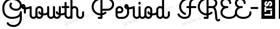 Growth Period FREE字体转换
